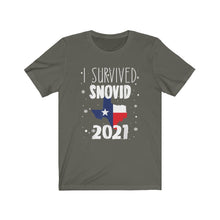 Load image into Gallery viewer, I Survived SNOVID 2021, Texas Storm, Unisex Tee
