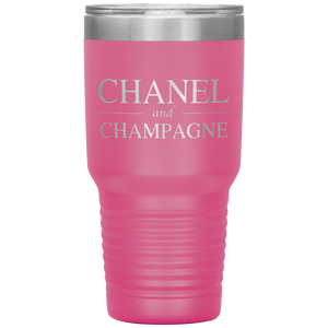 Chanel and Champagne, 30oz Tumbler