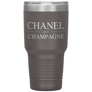 Chanel and Champagne, 30oz Tumbler