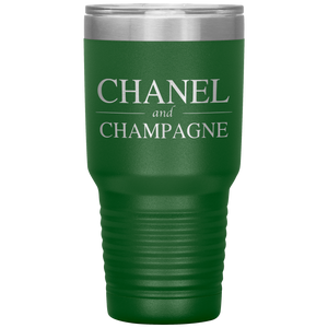 Chanel and Champagne, 30oz Tumbler