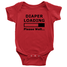 Load image into Gallery viewer, Diaper Loading, Onesie
