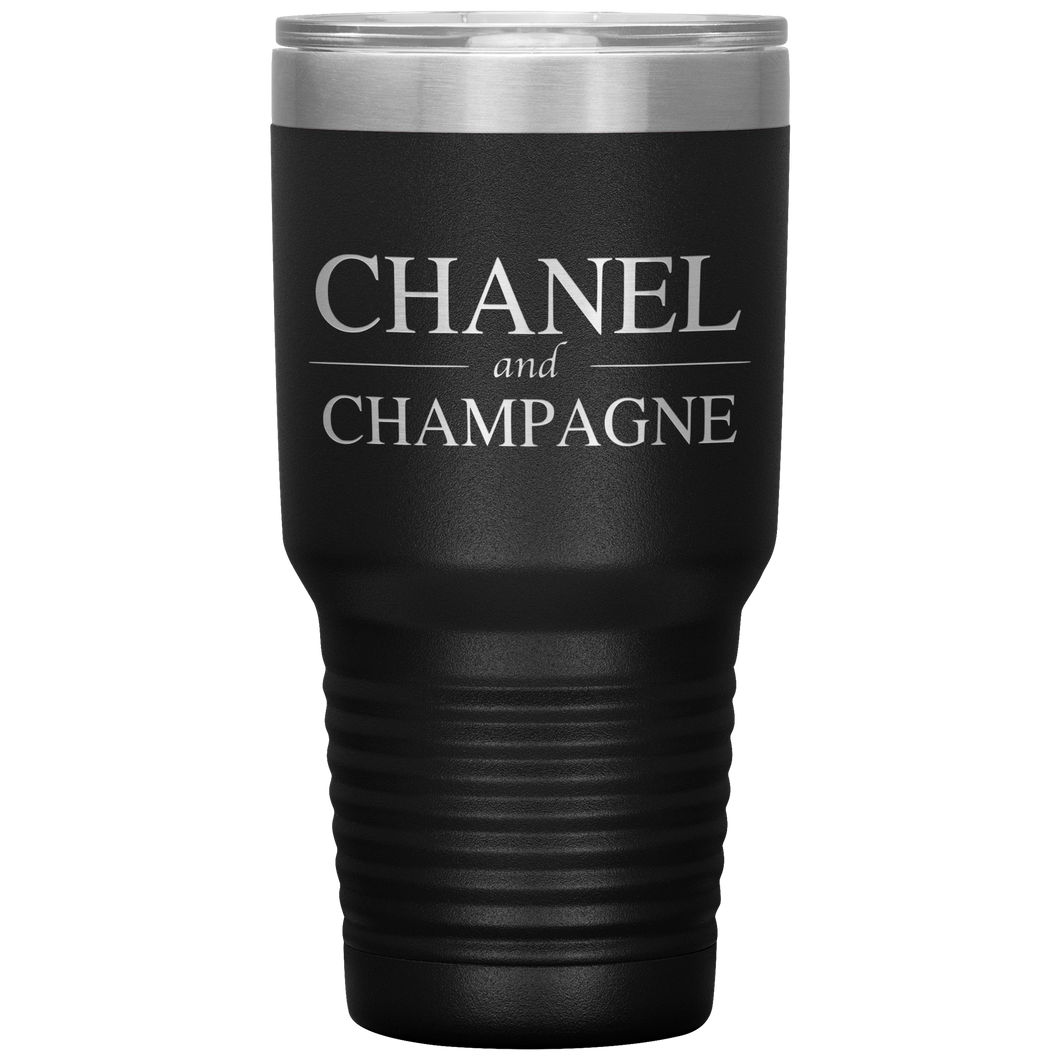 Chanel and Champagne, 30oz Tumbler