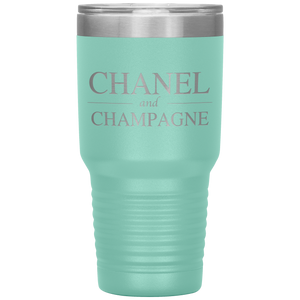 Chanel and Champagne, 30oz Tumbler