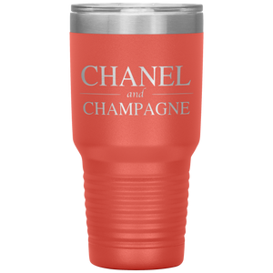 Chanel and Champagne, 30oz Tumbler