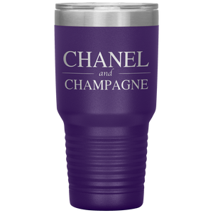 Chanel and Champagne, 30oz Tumbler