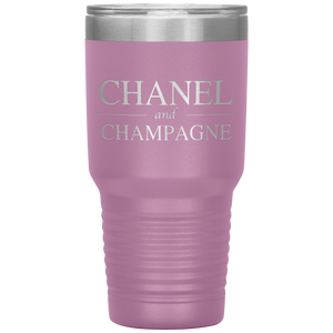 Chanel and Champagne, 30oz Tumbler