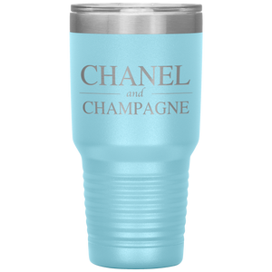 Chanel and Champagne, 30oz Tumbler